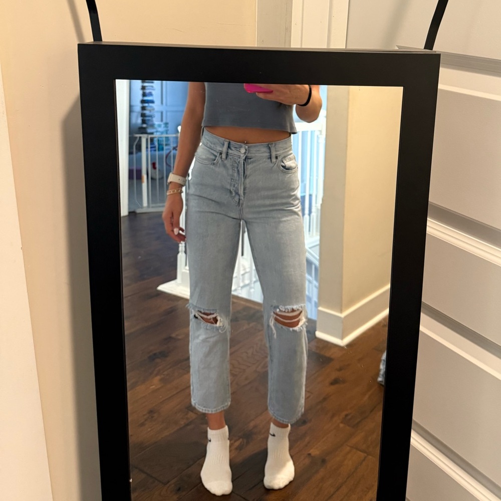 Pacsun Light Blue Distressed Women's Jeans - Size 24